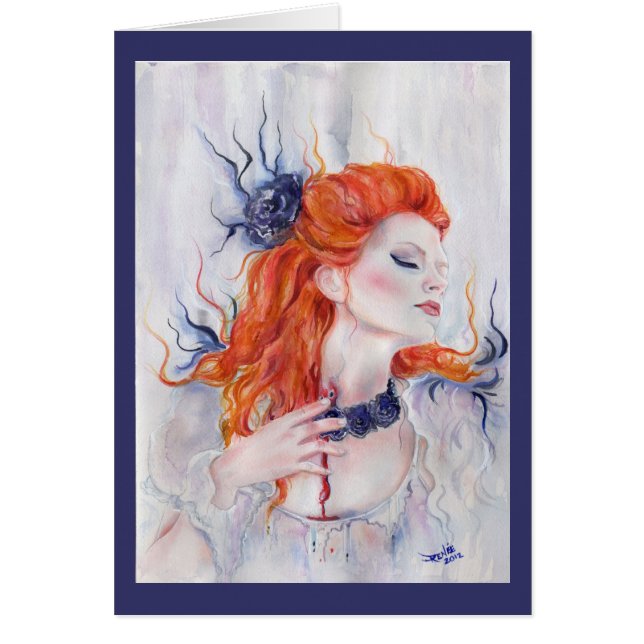 Carte rose Vampire Purple Par Renee L.Lavoie (Devant)