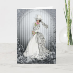 Carte rose victorienne