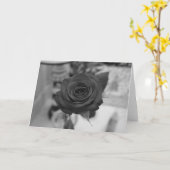 Carte Rose (vide) (Fleur jaune)