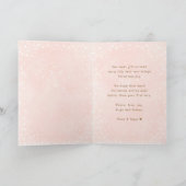 Carte Rose Vintage Snowman Girl First Christmas Folle (Intérieur)