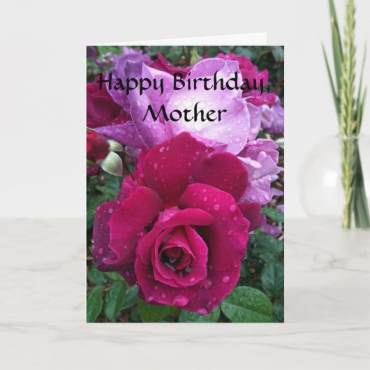 Carte Rose violet (Devant)