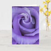 Carte Rose violet (Fleur jaune)