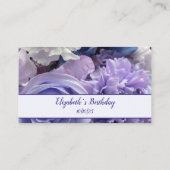 Carte Rose Violet Bleu (Dos)