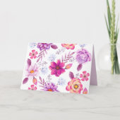 Carte Rose violette (Devant)