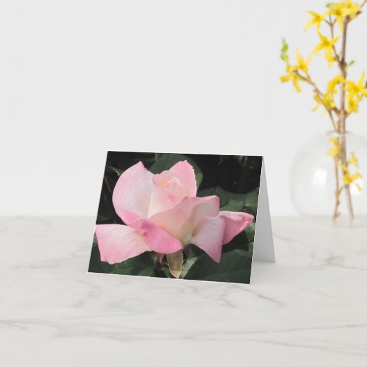 Carte Rose volant de rose (Fleur jaune)