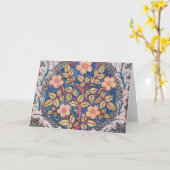 Carte Rose Wreath, William Morris (Fleur jaune)