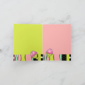 Carte Rosebud Joy couleur motif Note Card (Intérieur)
