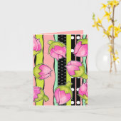Carte Rosebud Joy couleur motif Note Card (Fleur jaune)