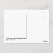 Carte Rosella à tête pâle australien et fleurs sau (Dos)