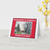 CARTE ROSEMARY'S TOWER & TRAIN STATION 3 (Fleur jaune)