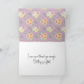 Carte Roses Aquarelle Merci (Intérieur)