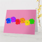 Carte Roses Arc-en-Ciel (Fleur jaune)