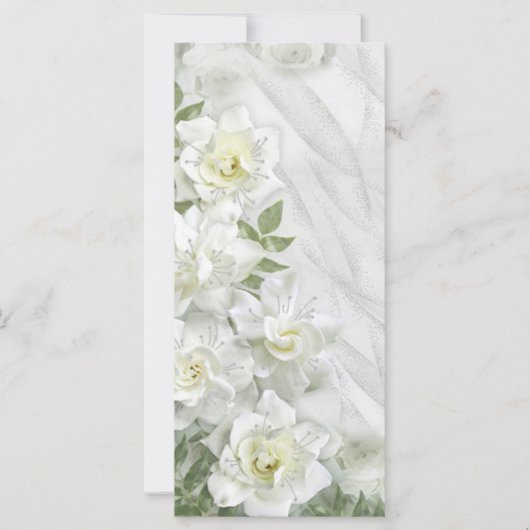 Carte Roses blanches (Devant)