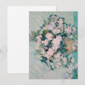 Carte Roses blanches-1890-Vincent van Gogh   (Devant / Derrière)