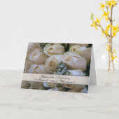 Carte Roses Blanches <50th> Anniversaire (Fleur jaune)