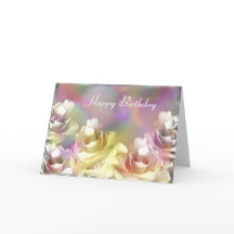 Roses blanches aux effets pastel