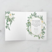 Carte Roses blanches | Eucalyptus Joyeuse fête des mères (Intérieur)