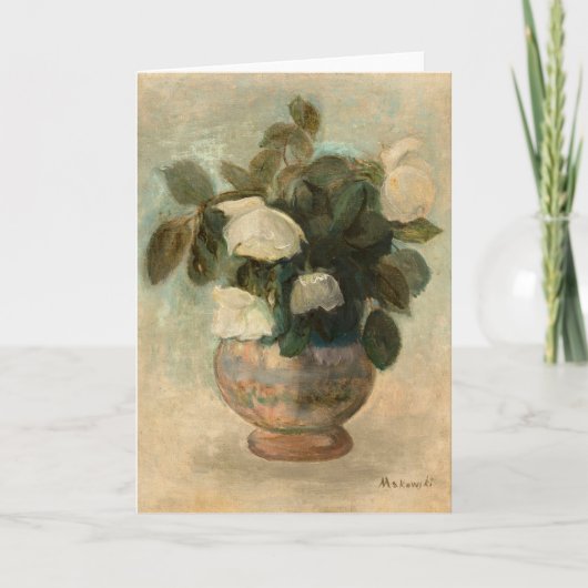Carte Roses blanches | Tadeusz Makowski (Devant)