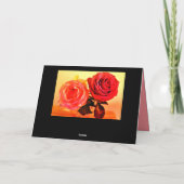 Carte Roses brillants (Dos)