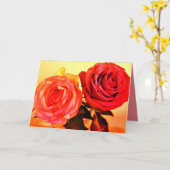 Carte Roses brillants (Fleur jaune)