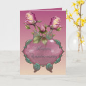 Carte Roses d'anniversaire ... (Fleur jaune)