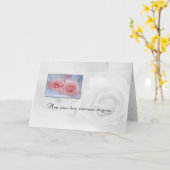 Carte Roses d'anniversaire (Fleur jaune)