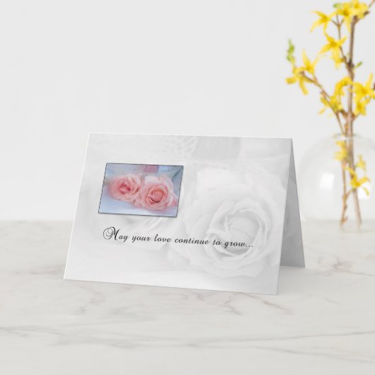 Carte Roses d'anniversaire (Fleur jaune)