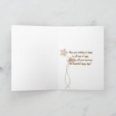 Carte Roses d'anniversaire rose dans le sac pour Ami (Intérieur)