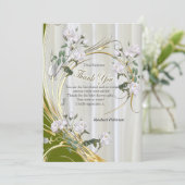 Carte Roses d'aquarelle blanche peints sur la soie de ch (Debout devant)