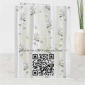 Carte Roses d'aquarelle blanche peints sur le champagne  (Dos)