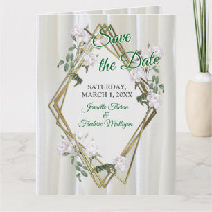 Carte Roses d'aquarelle blanche peints sur le champagne 