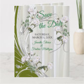 Carte Roses d'aquarelle blanche peints sur le champagne  (Devant)