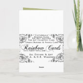 Carte Roses d'art déco (Dos)