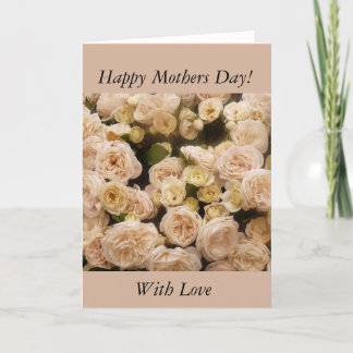 Carte Roses de crème douce