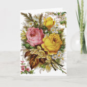 Carte Roses de joyeux anniversaire (Devant)