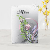 Carte Roses de la fête des mères (Fleur jaune)