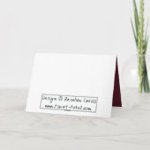 Carte Roses de l'anniversaire (Dos)