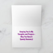 Carte Roses de Lavendar/Bien se tirer (Intérieur)