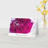 Carte Roses de mariage (Fleur jaune)