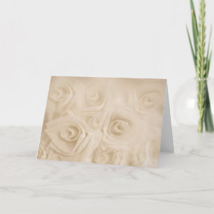Carte Roses de papier Sepia