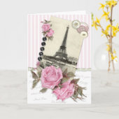 Carte Roses de Paris (Fleur jaune)