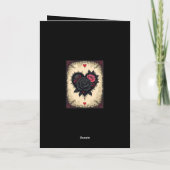 Carte Roses de Valloween gothiques aigre-doux (Dos)