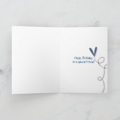 Carte Roses Denim à Pocket Anniversaire (Intérieur)