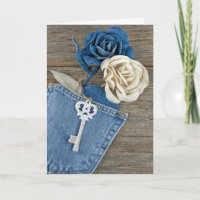 Roses Denim à Pocket Anniversaire