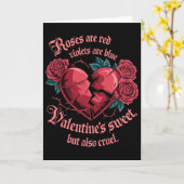 Carte Roses douces mais cruelles Message d'amour de rupt (Fleur jaune)