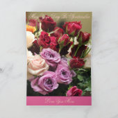 Carte Roses En Fleur (Intérieur)