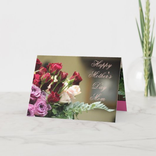 Carte Roses En Fleur (Devant)