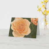 Carte Roses Encouragement Écriture de la paix JW (Fleur jaune)