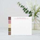 Carte Roses et Brown blocs de couleurs modernes (Debout devant)