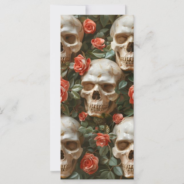 Carte Roses et crânes (Devant)